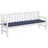 Cojín para banco de jardín tela Oxford azul marino 200x50x7