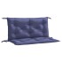 Cojines banco jardín 2 uds tela Oxford azul marino 100x50x7