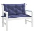 Cojines banco jardín 2 uds tela Oxford azul marino 100x50x7