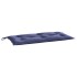 Cojines banco jardín 2 uds tela Oxford azul marino 100x50x7