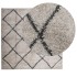 Alfombra pelo largo moderna PAMPLONA beige antracita 120x120