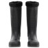 Botas de agua con calcetines extraíbles negro número 44