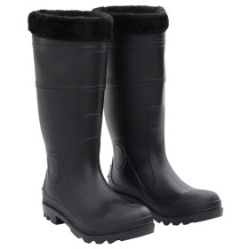 Botas de agua con calcetines extraíbles negro número 42