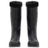 Botas de agua con calcetines extraíbles negro número 42