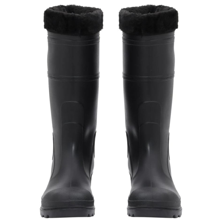 Botas de agua con calcetines extraíbles negro número 42