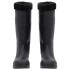 Botas de agua con calcetines extraíbles negro número 41