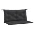 Cojines de banco de jardín 2 uds tela Oxford negro 100x50x7