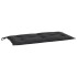 Cojines de banco de jardín 2 uds tela Oxford negro 100x50x7