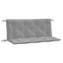 Cojines de banco de jardín 2 uds tela Oxford gris 120x50x7