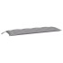 Cojines de banco de jardín 2 uds tela Oxford gris 150x50x7