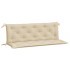 Cojines de banco de jardín 2 uds tela Oxford beige 150x50x7