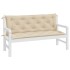 Cojines de banco de jardín 2 uds tela Oxford beige 150x50x7