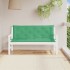 Cojines de banco de jardín 2 uds tela Oxford verde 150x50x7
