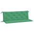 Cojines de banco de jardín 2 uds tela Oxford verde 150x50x7