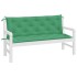 Cojines de banco de jardín 2 uds tela Oxford verde 150x50x7