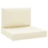 Cojines para palés 2 unidades tela Oxford blanco