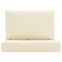 Cojines para palés 2 unidades tela Oxford blanco