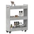 Armario con ruedas madera ingeniería gris hormigón 60x22x79