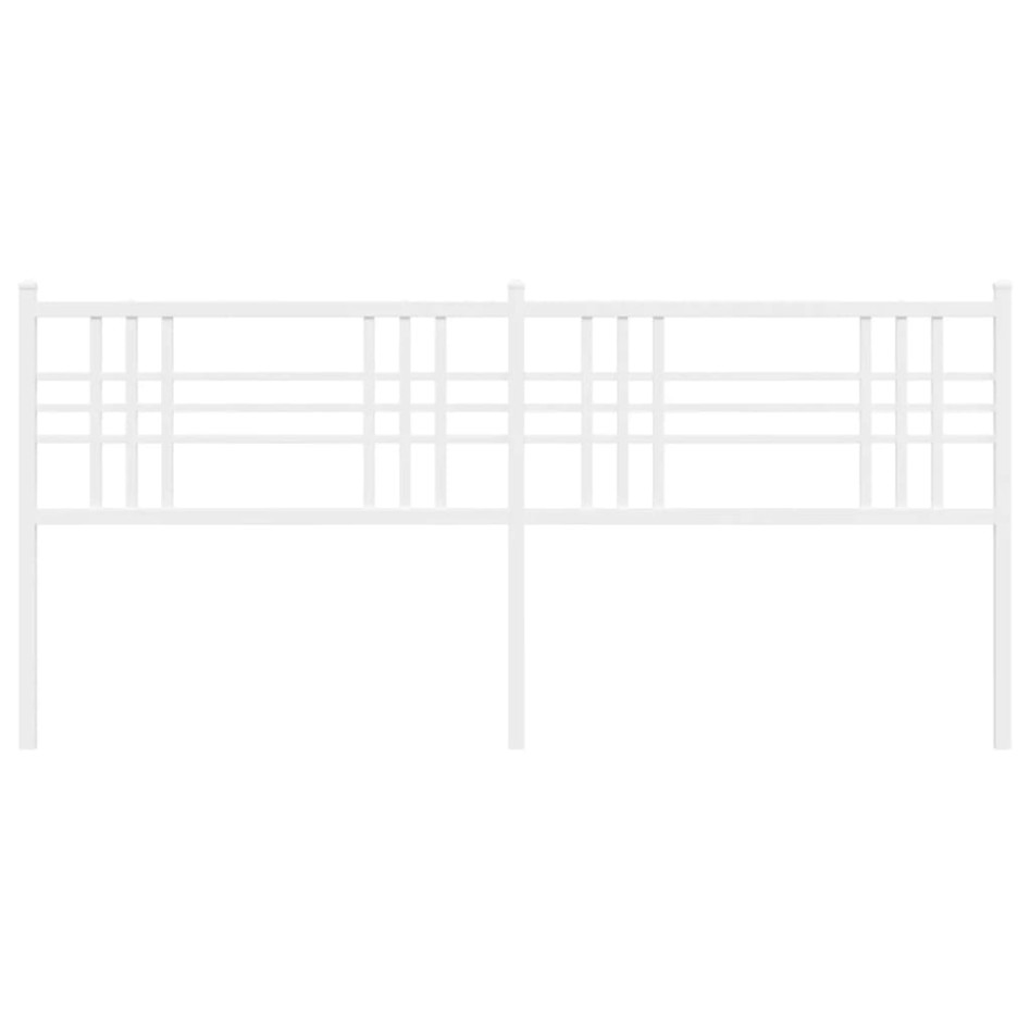 Cabecero de metal blanco 180