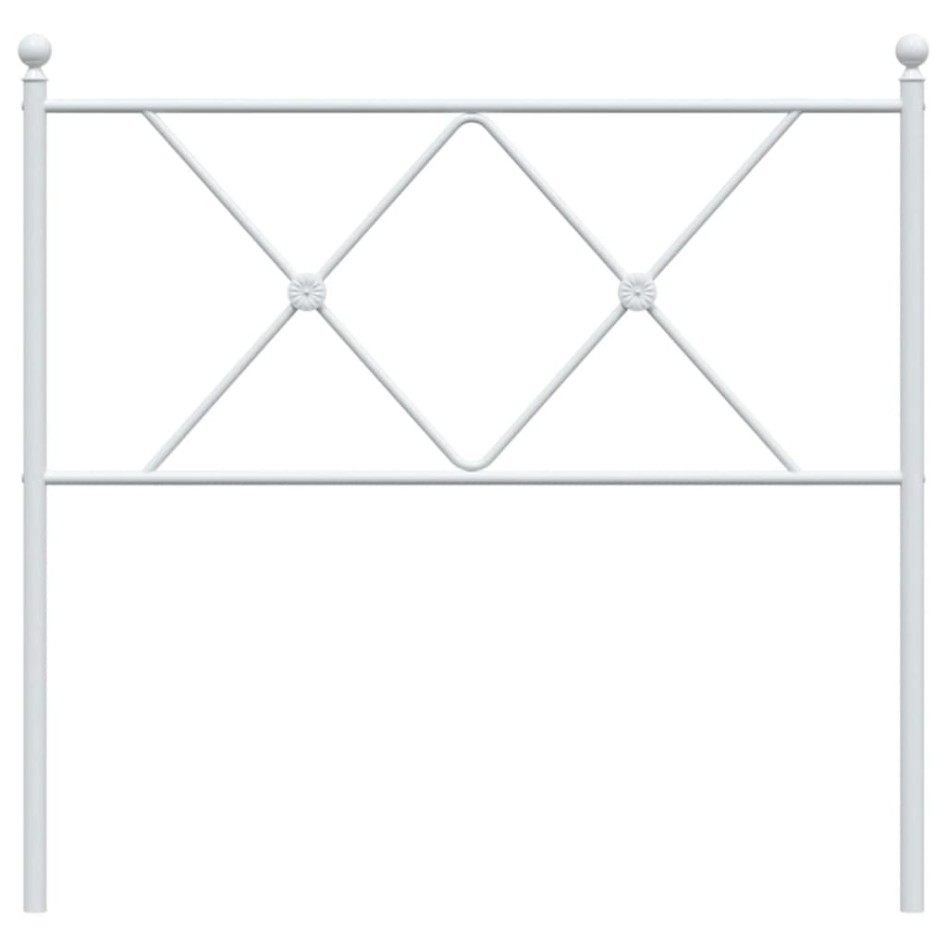 Cabecero de metal blanco 90