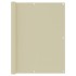 Toldo para balcón tela oxford crema 120x500