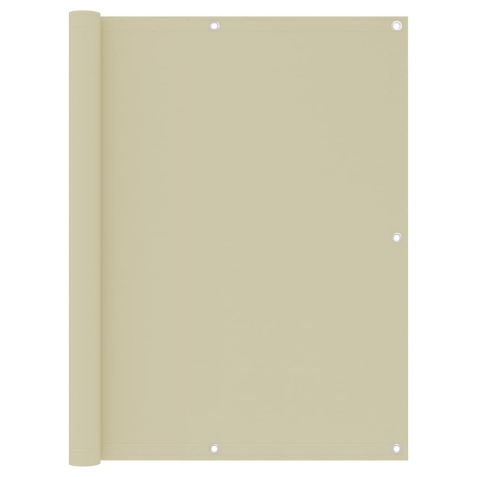 Toldo para balcón tela oxford crema 120x500