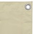 Toldo para balcón tela oxford crema 120x500