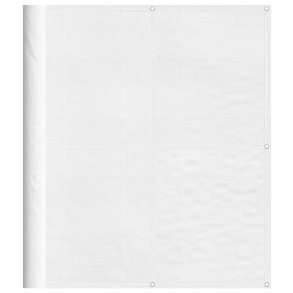 Pantalla de balcón 100% poliéster Oxford blanco 120x1000