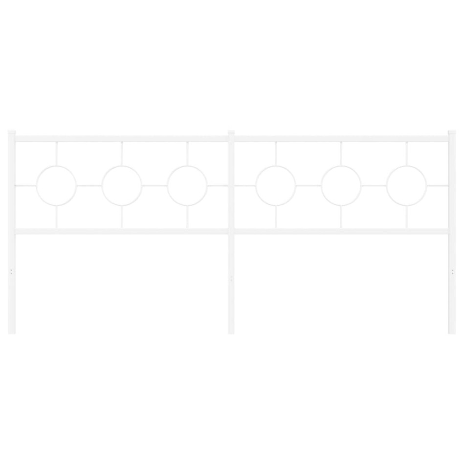 Cabecero de metal blanco 193