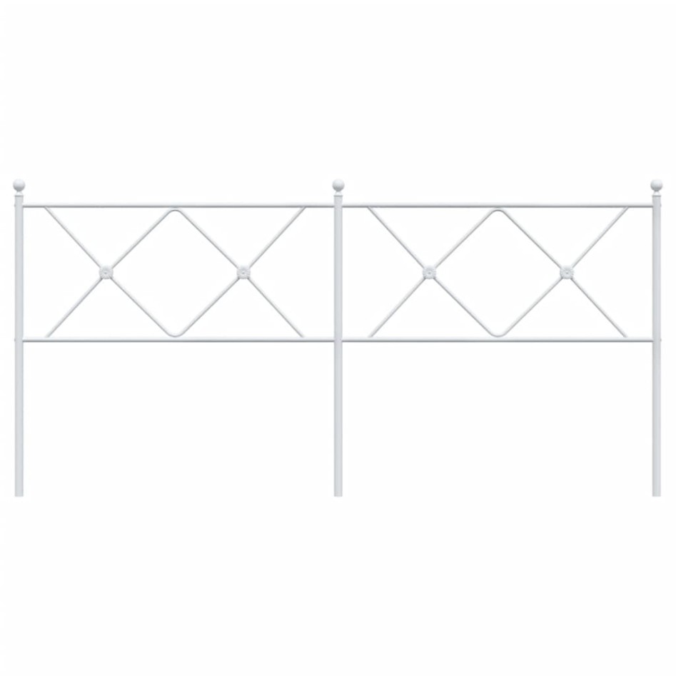 Cabecero de metal blanco 180