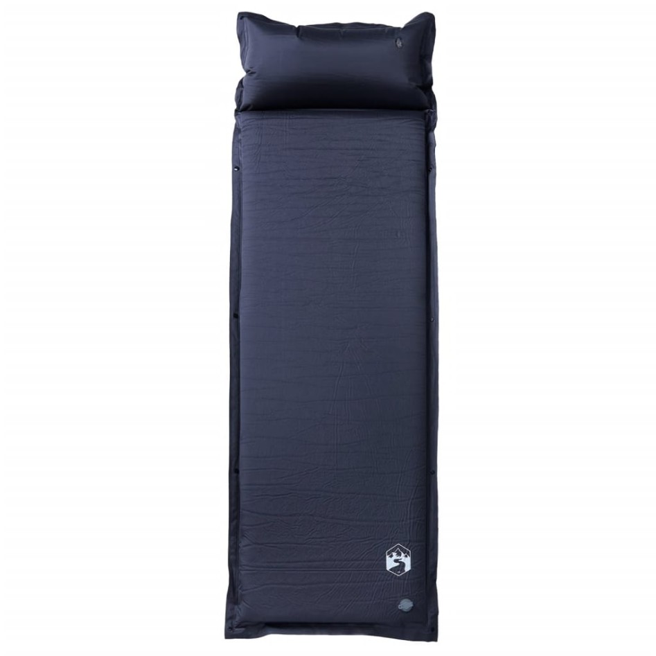 Colchón de camping autoinflable con con almohada 1 persona