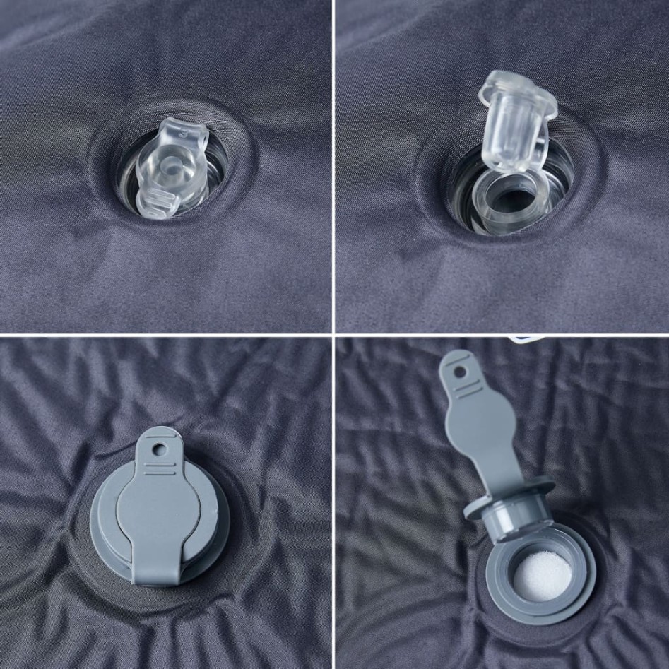 Colchón de camping autoinflable con con almohada 1 persona