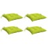 Cojines de palets de jardín 4 uds tela Oxford verde 50x50x7