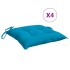 Cojines de silla de jardín 4 uds tela Oxford azul 50x50x7