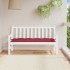 Cojín de banco de jardín tela Oxford rojo tinto 150x50x7
