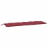Cojín de banco de jardín tela Oxford rojo tinto 180x50x7