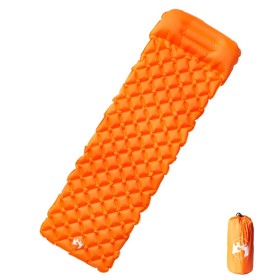 Colchón de camping inflable con almohada 1 persona