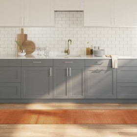 Alfombra rectangular bambú marrón 60x500