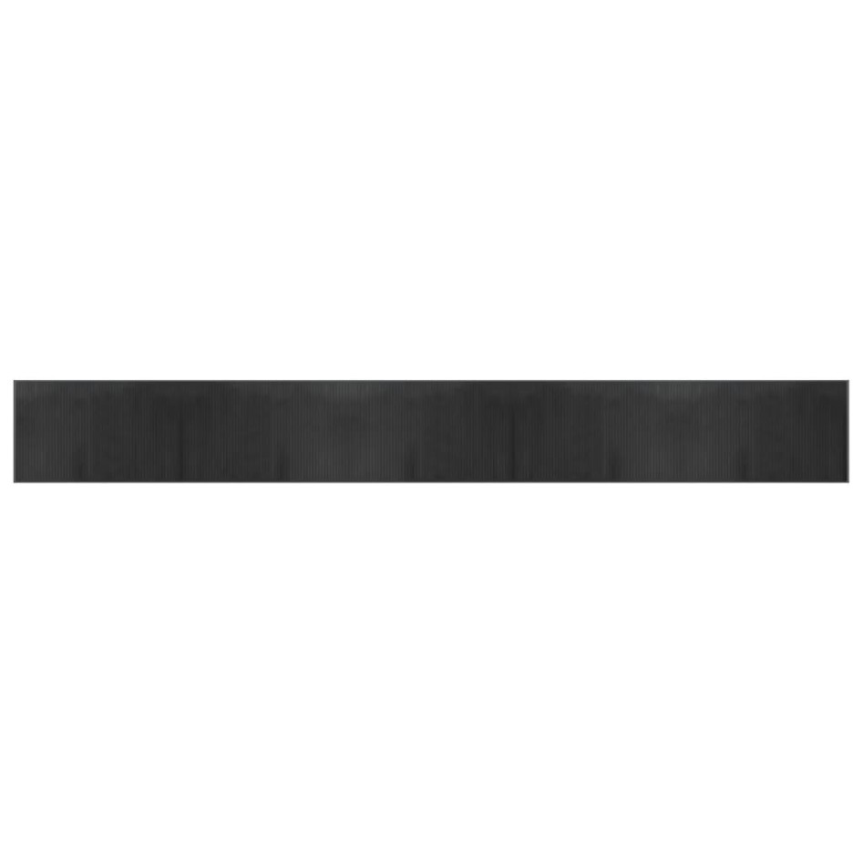 Alfombra rectangular bambú gris 60x500