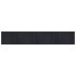 Alfombra rectangular bambú negro 70x400