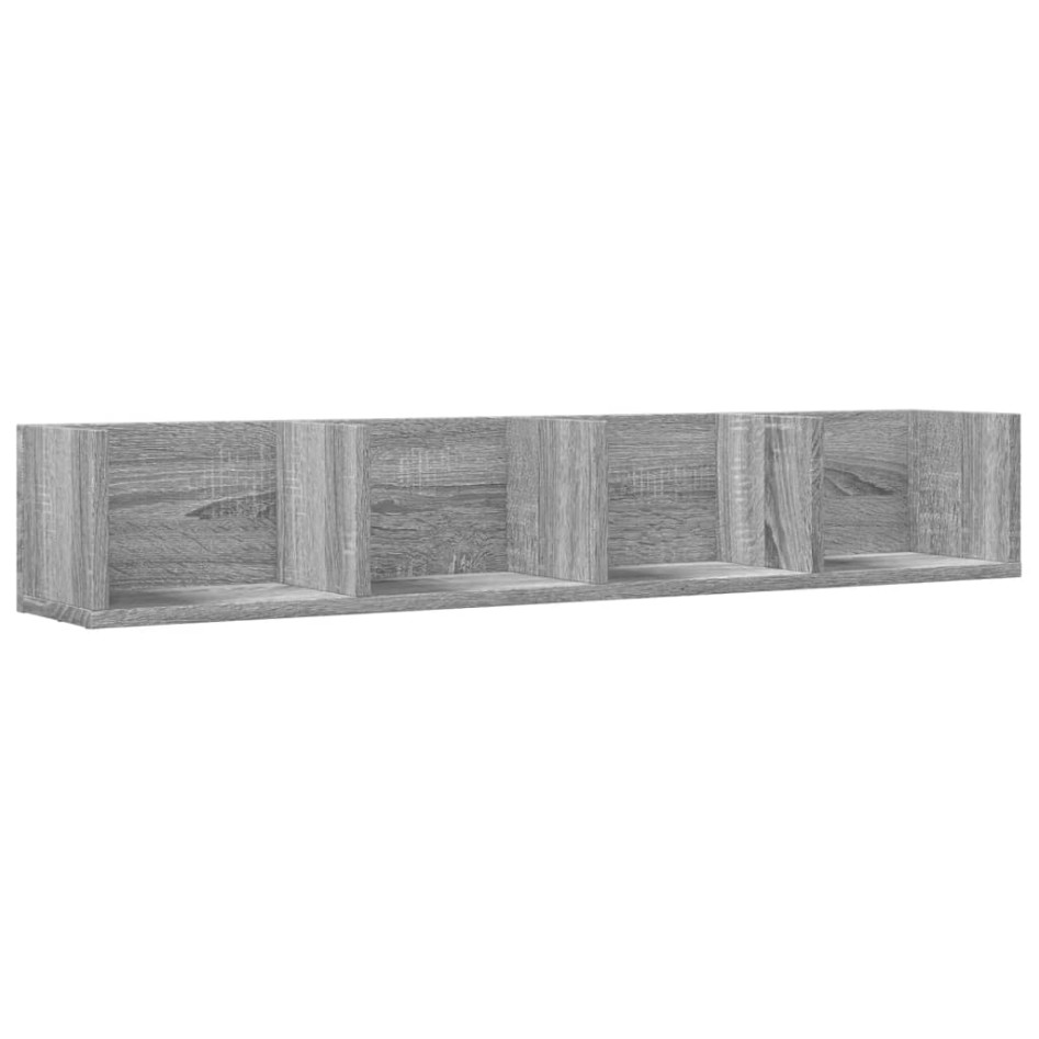 Mueble de pared madera de ingeniería gris Sonoma 99x18x16,5