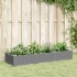 Jardinera con clavijas PP gris claro 125x40x28,5