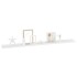 Estantes de pared 4 unidades blanco brillo 115x9x3