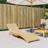 Cojín para tumbona tela beige melange 200x50x4