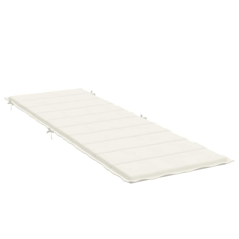 Cojín para tumbona tela crema melange 186x58x3