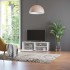 Mueble para TV madera contrachapada blanco 120x34x37