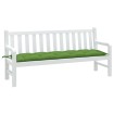 Cojín para banco de jardín tela verde melange 180x50x7 cm