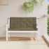 Cojines banco jardín 2 uds tela gris taupe melange 120x50x7