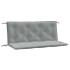 Cojines banco jardín 2 uds tela gris claro melange 120x50x7