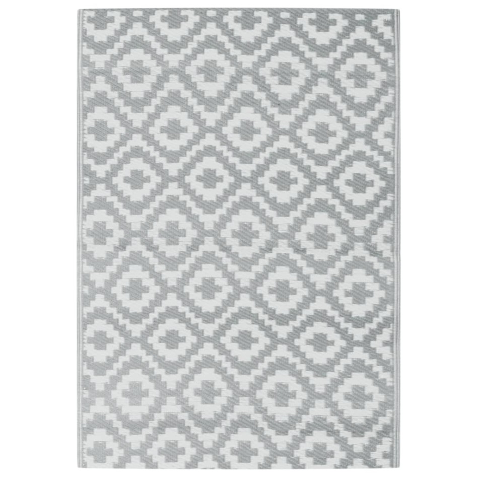 Alfombra exterior ARAKIL PP gris 140x200